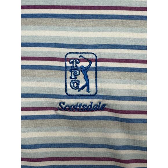 Peter Millar Summer Comfort Men's Scottsdale TPC Logo Golf Polo Shirt - Size L - Picture 2 of 5